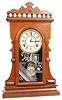Waterbury Clock Co. solid walnut mantle clock, "Murray", ca 1891.