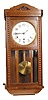 French box clock, 8 day, Westminster Chime, strikes 7 long rods. Very similar to the previous 2 clocks.