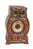 Early animated owl clock. Eyelids blink as the clock ticks.