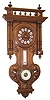 French cartel, clock, barometer, and thermometer, all on a really nice 36 inch walnut case.