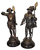 Pair of Ansonia statues, Don Juan and Don Caesar.