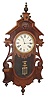 Welch, Spring and Co. hanging clock, rare and unusual style case with a thirty day, double wind, time only movement.