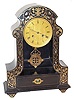 French ebonized boulle shelf clock, ca last half of 17th century.