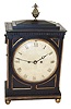 English double fusee, ebonized Bracket Clock, by "Bourchier, Long Acre, London", ca 1835.