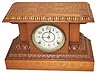 Rare Seth Thomas mantle clock, ca 1892, and so stamped twice on the case back.
