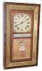 Edward M. Barnes, Bristol, Conn. The full backboard label further says, "Improved Clocks With Brass Bushings".