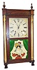 Riley Whiting, Winchester, Conn. shelf clock with gold half columns, paw feet, flat top, all original and untouched.