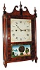Joseph Ives Wagon Spring Pillar and Scroll Clock, ca 1817.