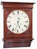 Seth Thomas gallery clock Large double spring movement No. 24, signed by Seth Thomas, Thomaston, Conn.