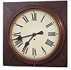 Waterbury Clock Co. gallery clock, "Corrider" ca 1915. 8 day timepiece, 18 inch metal dial in excellent original condition.