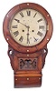 Anglo drop clock with a rolling base.