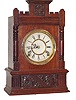 F. Kroeber Clock Co. mantle clock, "Cabinet No. 15", ca 1888.