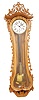 30 day running Vienna, movement signed "Remember No. 85198". This 49" contemporary case made of Tiger Maple was constructed especially for this 30 day movement.