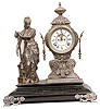 Ansonia Clock Co., statue clock, "Music", ca 1894. 