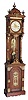 Ansonia Clock Co., floor clock, "Antique Standing", ca 1901.