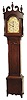 Luman Watson-Elijah Warner, Wood Movement Tall Clock, ca 1820. Mahogany case is 92" high and made by Elijah Warner, a Lexington, Kentucky clockmaker 1810-1829.
