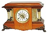 Seth Thomas mantle clock in an Adamantine finish, "Sucile", ca 1909. 