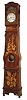 French tall clock, Morbier 8 day, 2 weight movement, ca 1850.