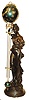 Mystery clock, on a female statue, identical to No. 521 with a couple of exceptions.