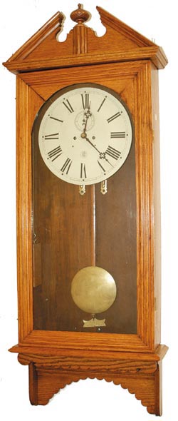 Waterbury Clock Company, hanging clock, "Regulator No. 18", C. 1893. — Antique Clocks Price Guide