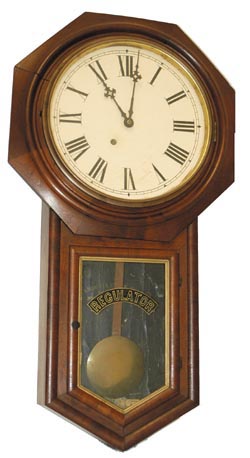 Ansonia Clock Co., hanging clock, "Regulator A", C. 1906. — Antique Clocks Price Guide