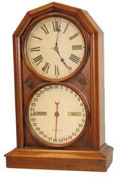 Seth Thomas calendar clock, "Parlor Calendar, No. 5", C. 1886. — Antique Clocks Price Guide