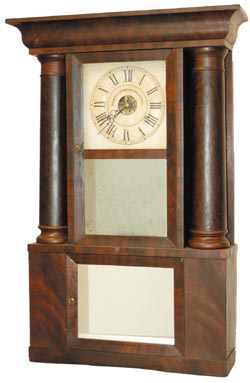 Chauncey Jerome, Bristol, Conn. Miniature Empire style Hollow Column. — Antique Clocks Price Guide