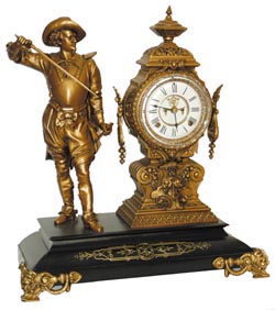 Ansonia Clock Co., figure clock, "Don Caesar", C. 1894. — Antique Clocks Price Guide