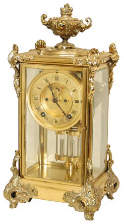 Ansonia Clock C., crystal regulator, "Marquis", C. 1904. — Antique Clocks Price Guide
