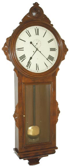 Ansonia Clock Co., large wall regulator, "General", C. 1905. — Antique Clocks Price Guide