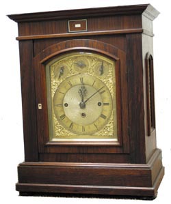 English triple fusee bracket clock. — Antique Clocks Price Guide