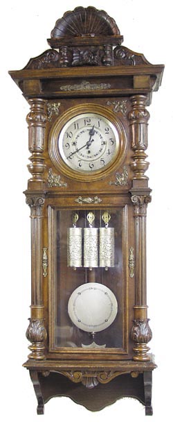 Gustav Becker Vienna Regulator in the Altdeutsch style, C. 1880. — Antique Clocks Price Guide
