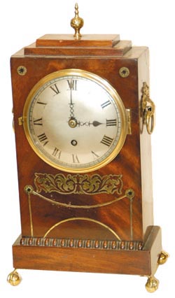 Outstanding English miniature shelf clock, chain fusee movement, 8 day timepiece. — Antique Clocks Price Guide