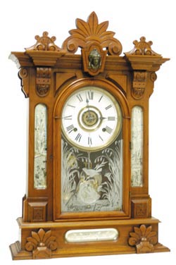 Wm. L. Gilbert Clock Co. fine mantle clock, "Amphion", C. 1885. — Antique Clocks Price Guide