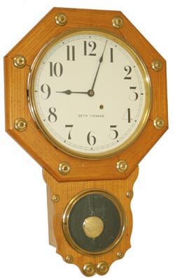 Seth Thomas hanging clock, "Office No. 2", C. 1909. — Antique Clocks Price Guide