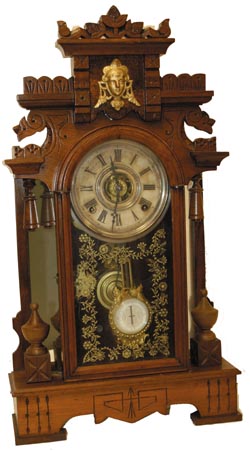 F. Kroeber Clock Co. mirrorside, "Artic", C. 1888. — Antique Clocks Price Guide