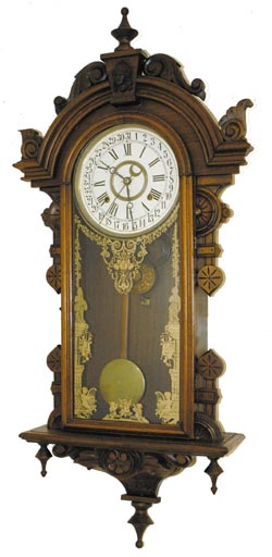 Wm. L. Gilbert Clock Co. hanging, "Columbia", C. 1901. — Antique Clocks Price Guide