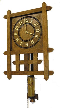 Mission clock, very small compared to others we see. — Antique Clocks Price Guide