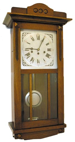 German Westminster chime box clock. "Hettich" imprinted on the case. — Antique Clocks Price Guide
