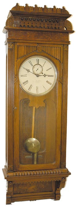 Wm. L. Gilbert Clock Co. "Regulator No. 10 Hanging", C. 1901. — Antique Clocks Price Guide