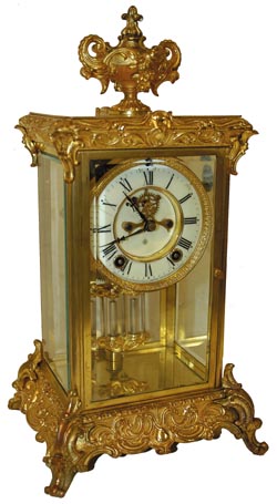 Ansonia Clock Co. crystal regulator, "Crown", C. 1914. — Antique Clocks Price Guide