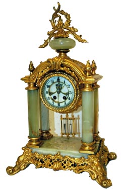 Wm. L. Gilbert Clock Co. mantle clock, "Tuscan", C. 1913. — Antique Clocks Price Guide