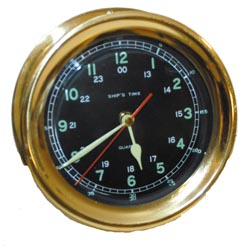 Ships clock, quartz movement. — Antique Clocks Price Guide