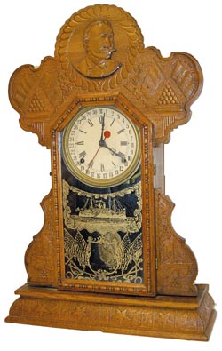 E. Ingraham Commemorative Clock, "Admiral Dewey", C. 1899. — Antique Clocks Price Guide