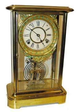 Ansonia Clock Co. crystal regulator, "Symbol", C. 1880. — Antique Clocks Price Guide