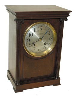 Herschede Clock Co. Cincinnati, Ohio, small mantle clock with a lot of pizzaz. — Antique Clocks Price Guide