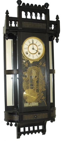 Ansonia Clock Co. hanging, "Reflector", C. 1883. — Antique Clocks Price Guide