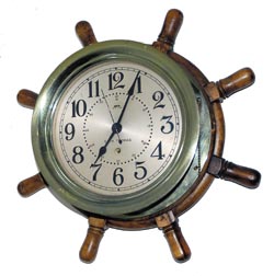 Seth Thomas marine clock, 15 day movement with the ST logo and numbers imprinted, "5165", and "4810". — Antique Clocks Price Guide