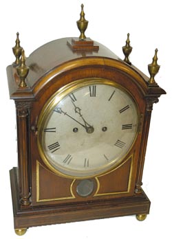 English double fusee bracket clock. 8 day, striking 5 gongs. — Antique Clocks Price Guide