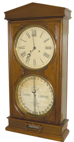 Ithaca Calendar Clock Co. "No. 3 Regulator", or "8 Day Bank Clock", C. 1875. — Antique Clocks Price Guide